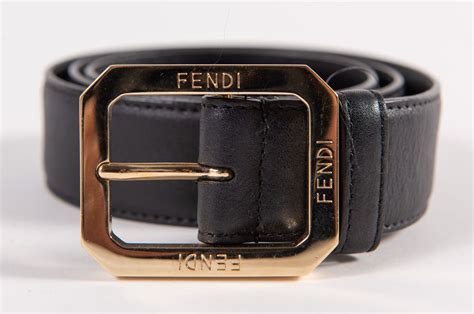 cintura nera fendi|FENDI .